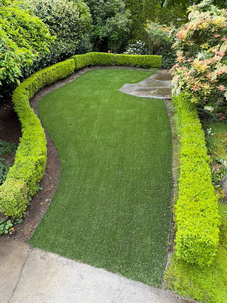 After - Artificial turf installation by Pro Pavers LLC
