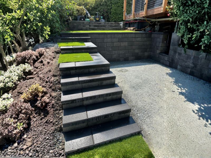 Before - Retaining wall project Auburn WA